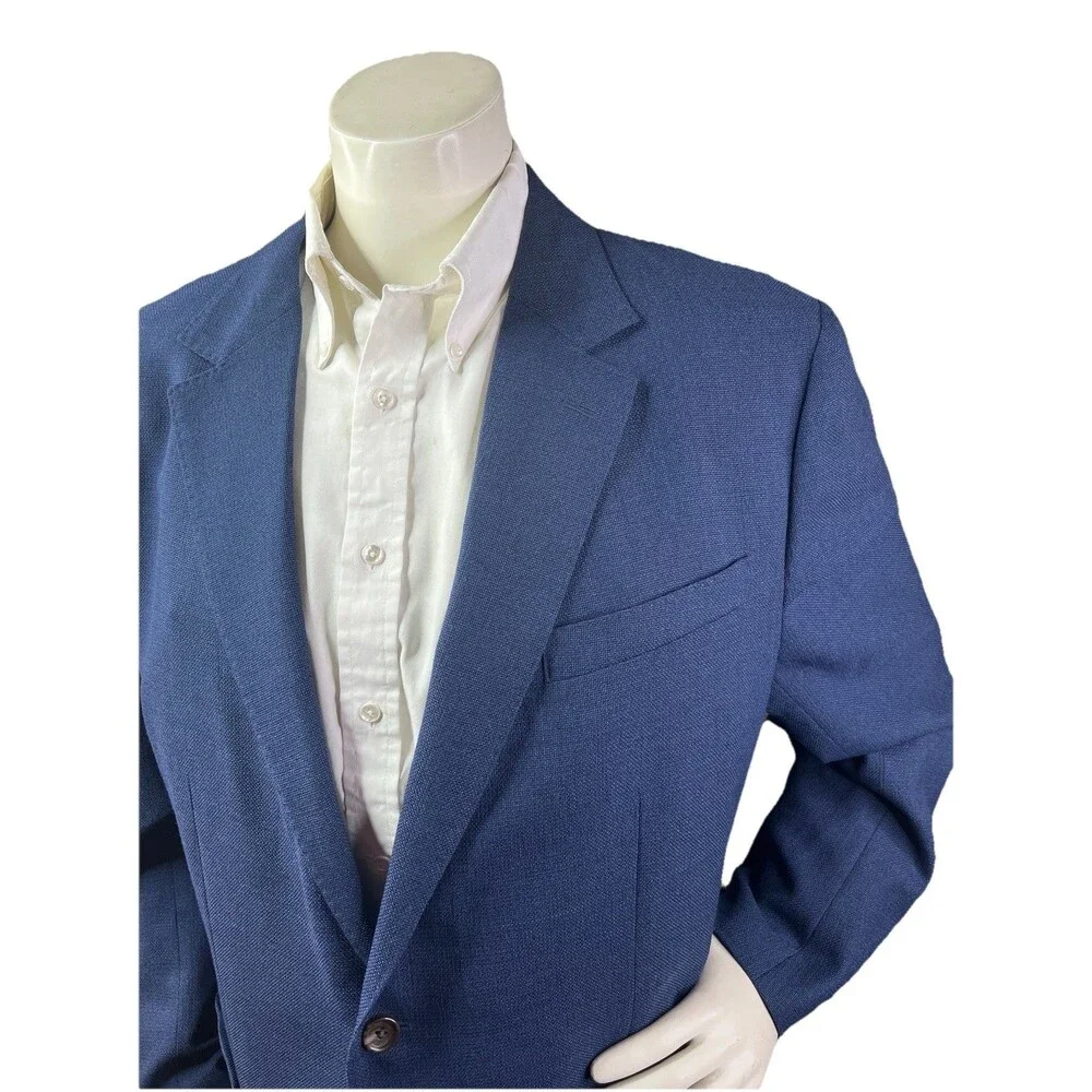 NEW Bonobos Jetsetter Sz 46L Slim Fit Italian Marzotto Wool Blazer Navy Blue - Picture 2 of 15